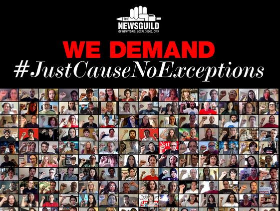 Media Workers Demand #JustCauseNoExceptions in Coordinated Day of Action to Protect Essential Worker Protection