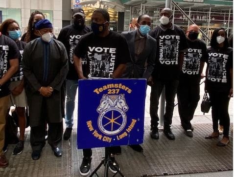 Teamsters Local 237 President Gregory Floyd and Community Leaders Denounce Tucker Carlson and Call for Anchor’s Dismissal