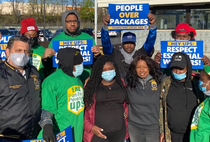 Dozens Rally in Support of Essential Workers Unjustly Fired by UPS