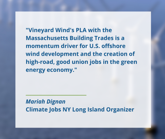 Climate Jobs NY Update: New Offshore Wind PLA