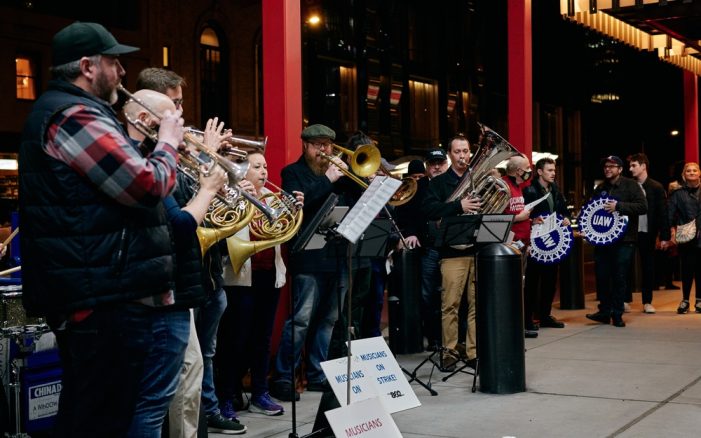 Striking Local 802 Musicians Hold Musical Rally in Fight for First Contract