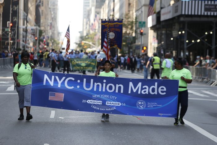 NYSNA President Nancy Hagans, RN and ATU International Vice President Mark Henry Lead Nation’s Oldest and Largest Labor Day Parade