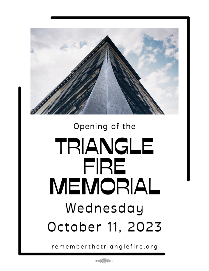 Triangle Fire Memorial to Be Unveiled on October 11, 2023