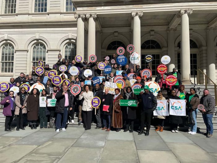 Carbon Free and Healthy Schools Campaign Rallies at City Hall