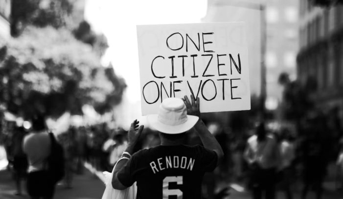 Voter Suppression: Every Voter Card is Covered with Blood