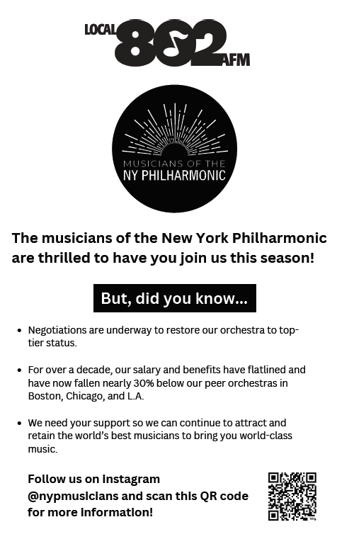 Philharmonic Musicians in Contract Negotiations