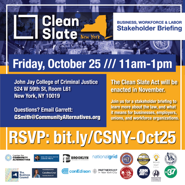 Clean Slate Business, Workforce & Labor Stakeholder Briefing
