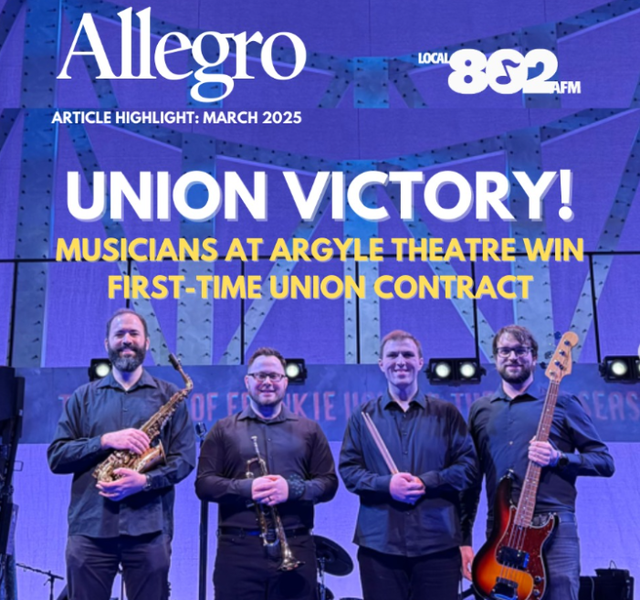 Musicians at Argyle Theatre Win a First-Time Union Contract
