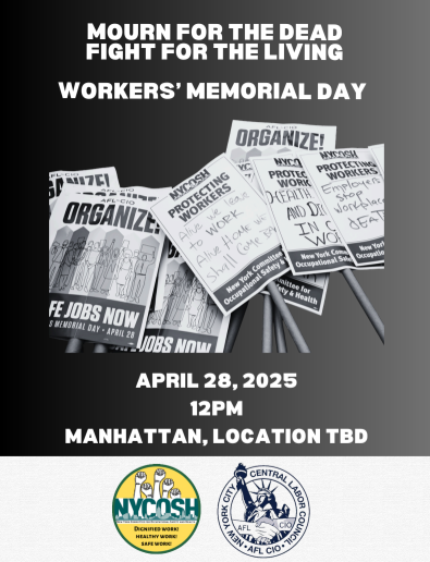 Save the Date! Workers Memorial Day 2025
