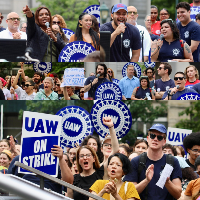 Striking UAW Legal Workers Rally to Demand Resources Needed to Represent Vulnerable New Yorkers Striking UAW Legal Workers Rally to Demand Resources Needed to Represent Vulnerable New Yorkers