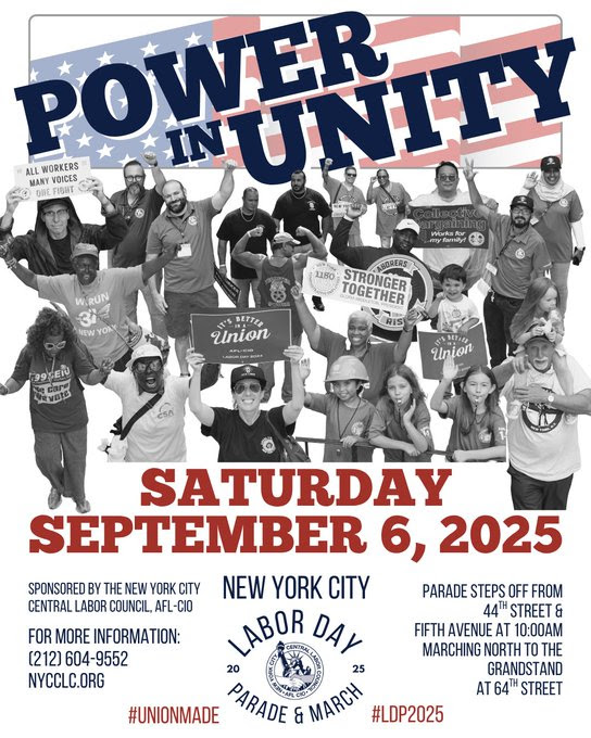 2025 NYC Labor Day Parade & March