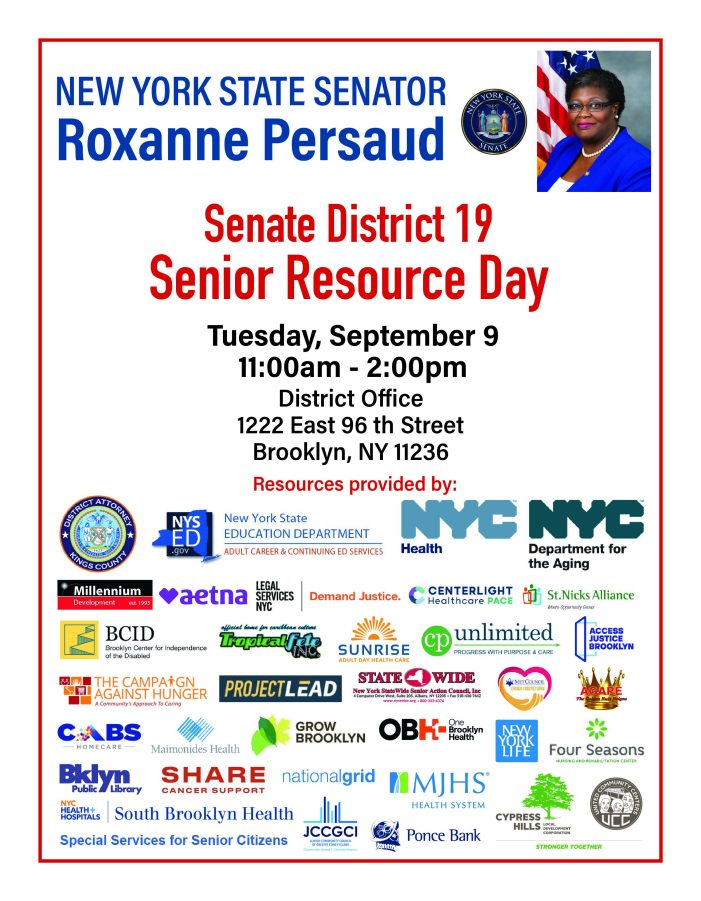Celebrating and Supporting Our Seniors: Senator Roxanne J. Persaud’s Senior Resource Day Celebrating and Supporting Our Seniors: Senator Roxanne J. Persaud’s Senior Resource Day